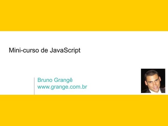 Minicurso de JavaScript (Portuguese)