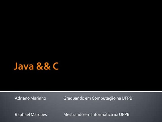 Minicurso Java && Cl