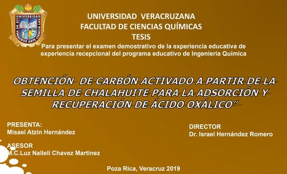 Presentación en Power Point para defensa de tesis de Ingeniería Química Uni...
