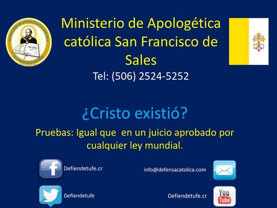 Macsfs apologetica ii existió jesucristo