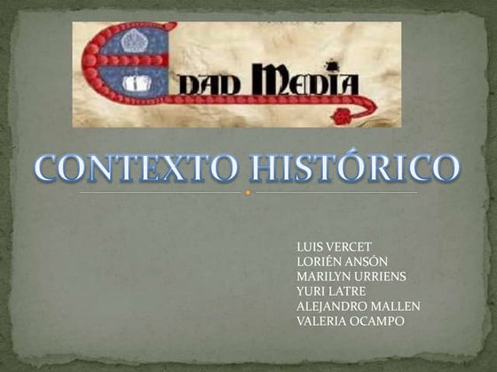Sociedad y economía en la época medieval
