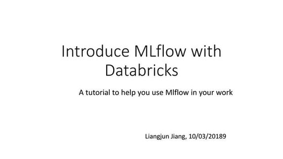 Mlflow with databricks