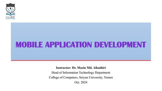 Mobile Applications Development class 03-starting with flutter