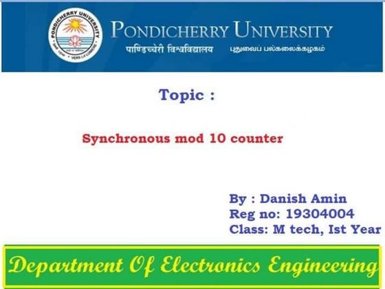 Mod 10 synchronous counter updated