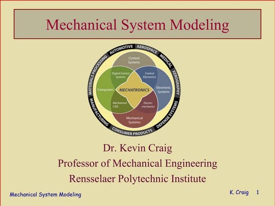 Modeling of mechanical_systems