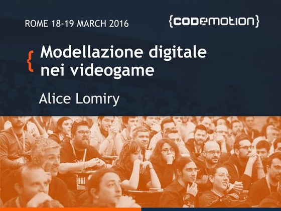 Grafica e modellazione digitale nei videogame