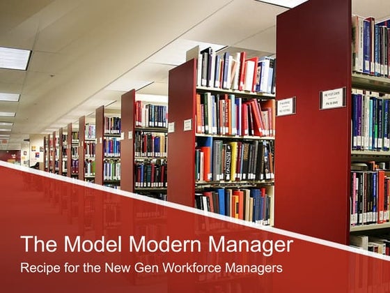 Model modern manager