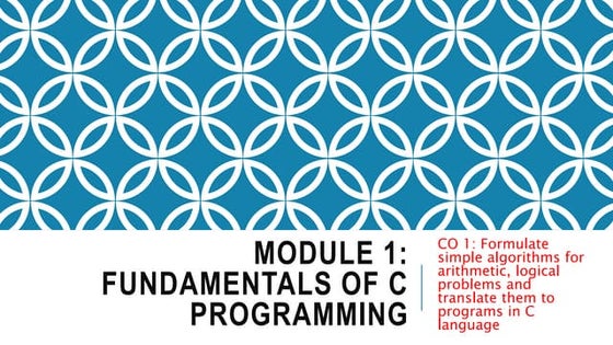 Module 1:Introduction