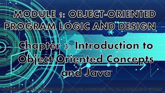 Introduction to Object-Oriented Concepts and Java 