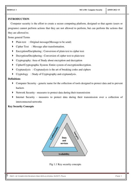 Network and Computer security