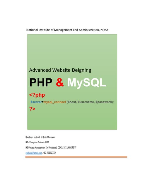 PHP Basics