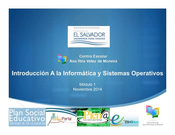 Presentación Modulo 1 | Curso de Verano de Informática 2014