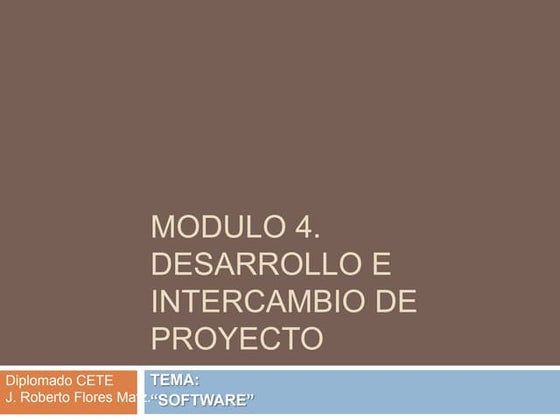 Modulo 4-Software