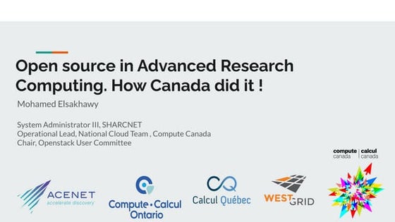 stackconf 2020 | Ignite talk: Opensource in Advanced Research Computing, How ...