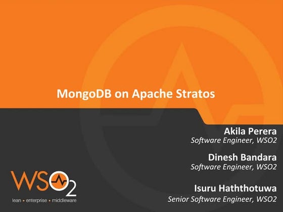Mongo DB on Apache Stratos