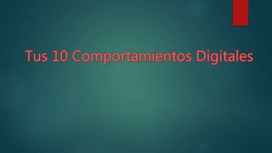 comportamientos