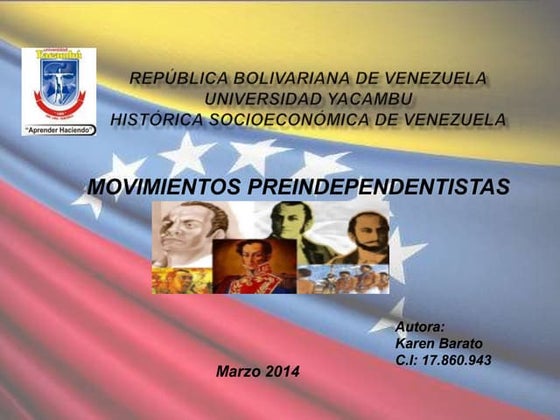 Movimientos preindependentistas