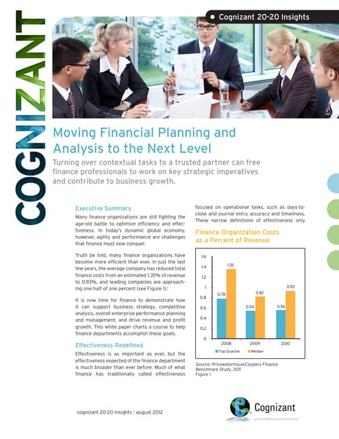 Moving Financial Planning and Analysis to the Next Level