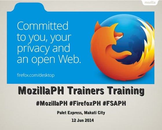 MozillaPH Trainers Training