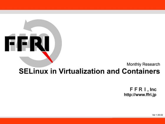 MR201411 SELinux in Virtualization and Containers