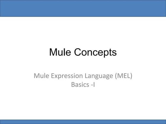 Mule mel 1