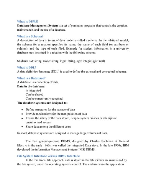 Database Concepts