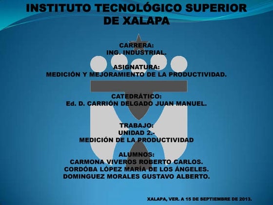 MEJORAMIENTO DE LA PRODUCTIVIDAD 1.