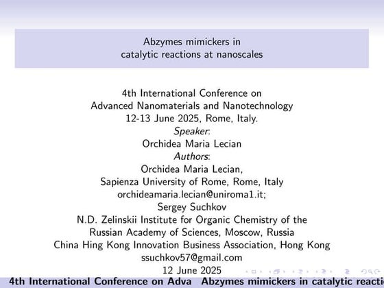 Abzymes mimickers in catalytic reactions at nanoscales