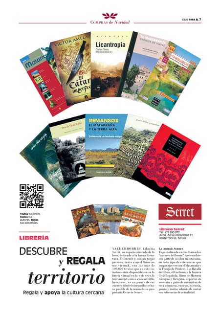 Navidad en librería serret descubre y regala territorio - La Comarca.net