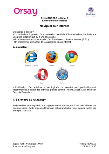 Naviguer sur internet