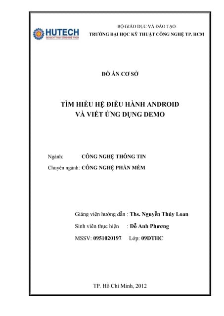 đồ áN cơ sở