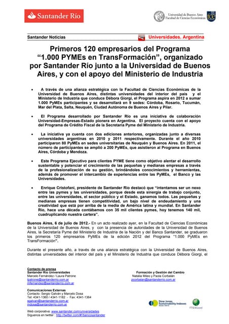 Primeros 120 empresarios del Programa “1.000 PYMEs en TransFormación”, organi...