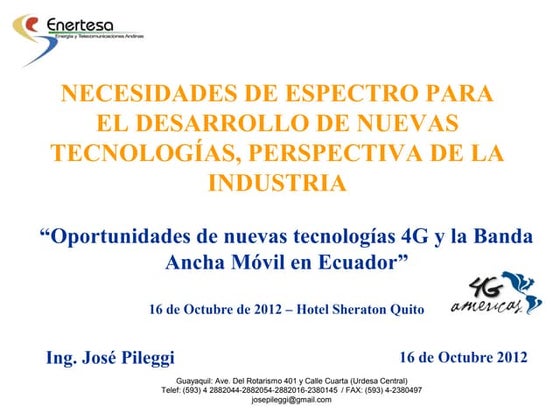Necesidades de espectro para el desarrollo de nuevas tecnologías 4 g-jp (final
