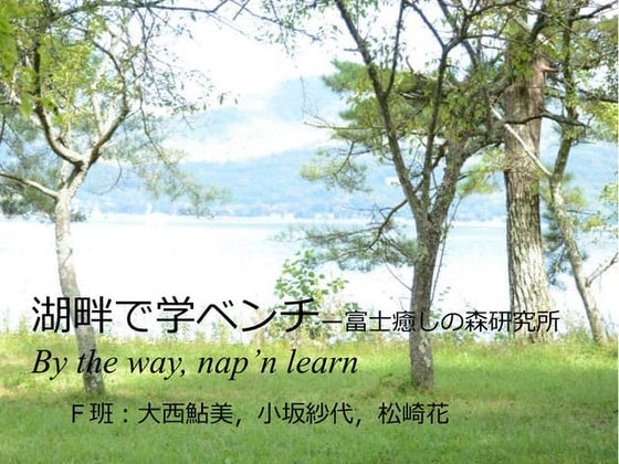 NENV Design Studio 2014 F - 湖畔で学ベンチ