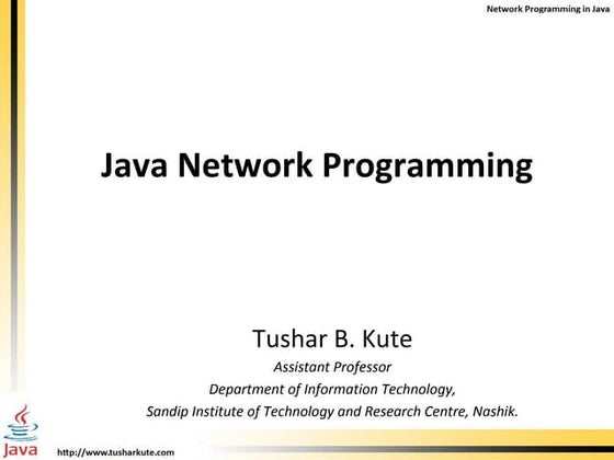 Network Programming in Java