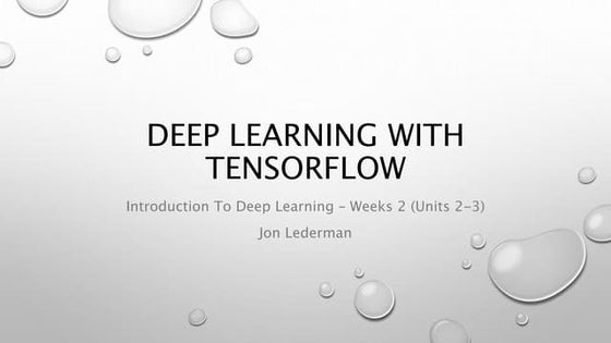 Neural Networks and Deep Learning Basics
