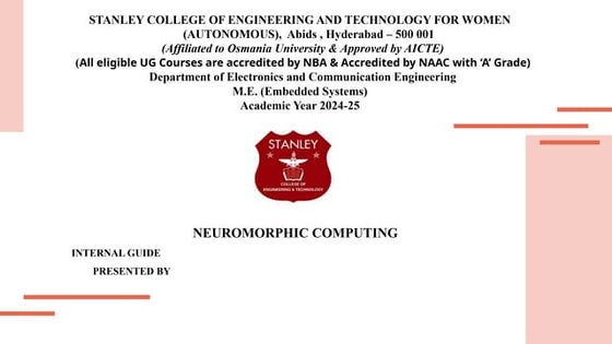 Neuromorphic computing btech project .pptx