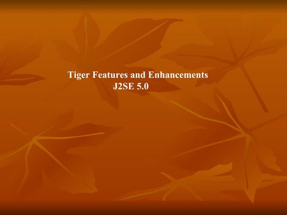 New features and enhancement