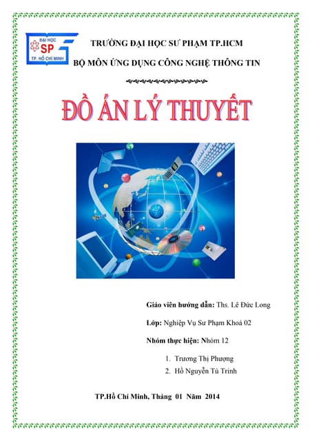ĐỒ ÁN LÝ THUYẾT _ NHÓM 12