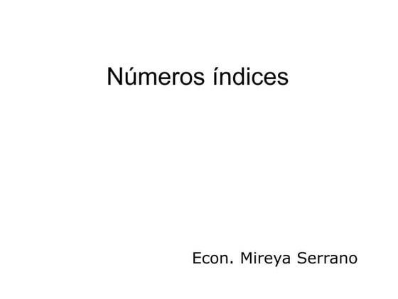 Números índices