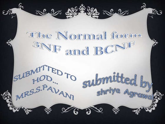 Normalization 1 nf,2nf,3nf,bcnf 