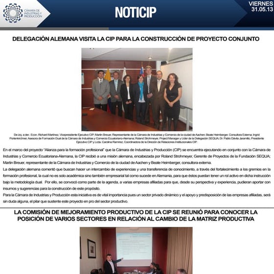 Noticip 31 mayo 2013