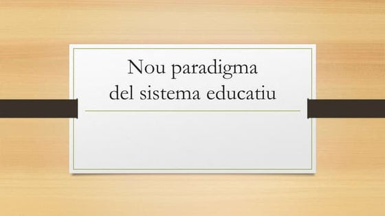 Nou paradigma