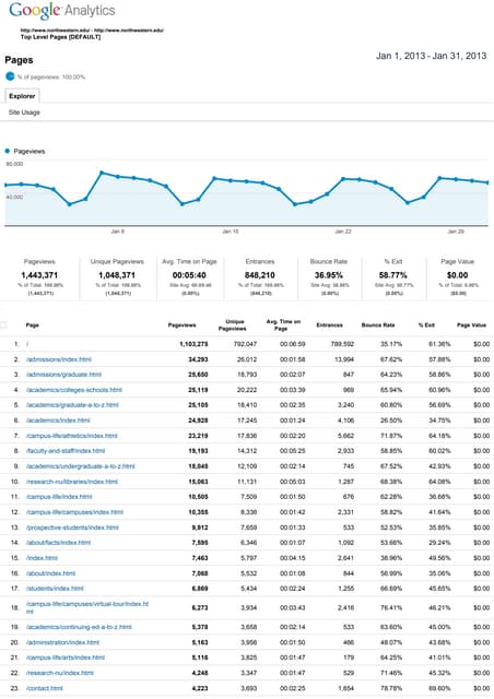 Google Analytics Report
