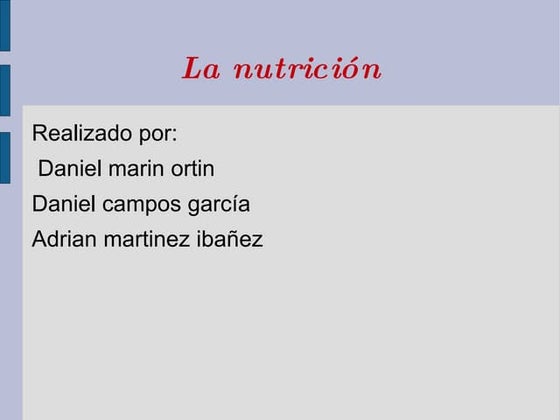 Nutrientes