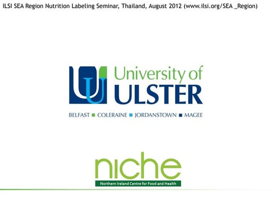 Nutrition Labeling & Claims EU 2012