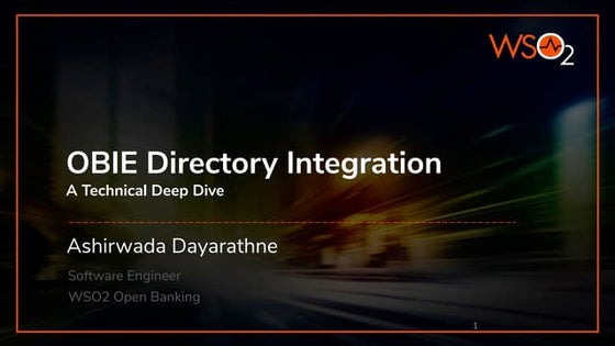 OBIE Directory Integration - A Technical Deep Dive