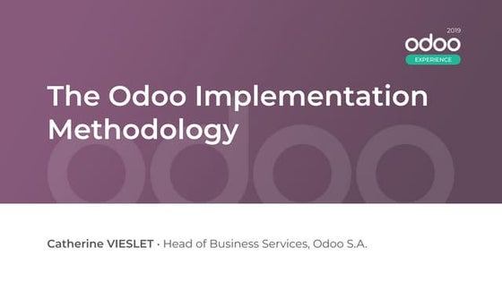 Odoo Implementation Methodology