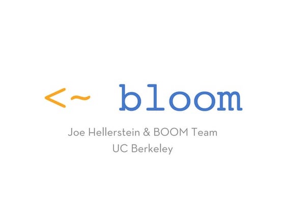 Bloom plseminar-sp15