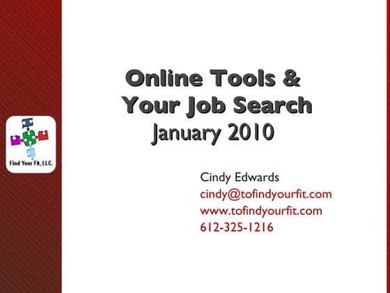 Onlinetools&amp;Job Search2010